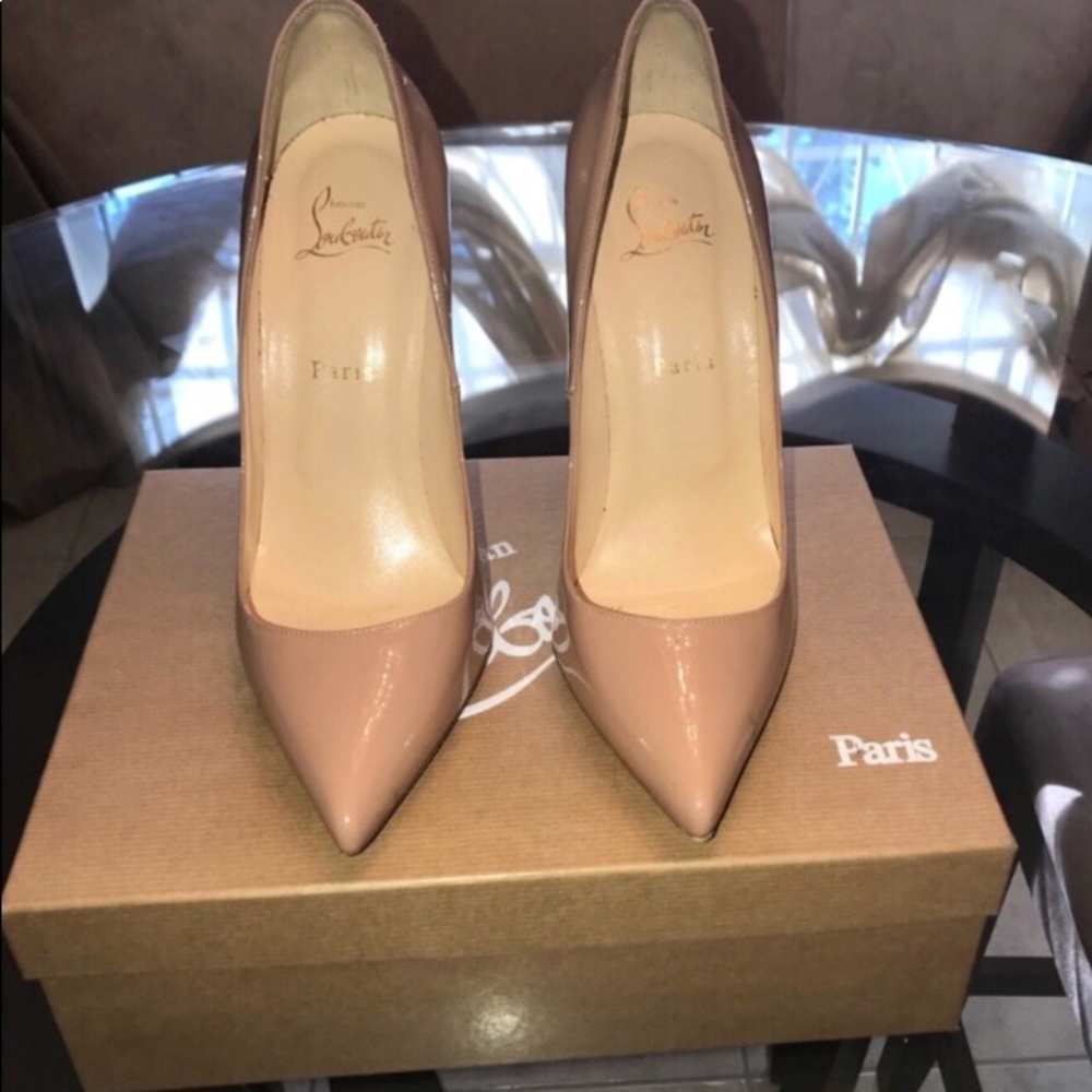Christian Louboutin Pigalle 120 Nude pump